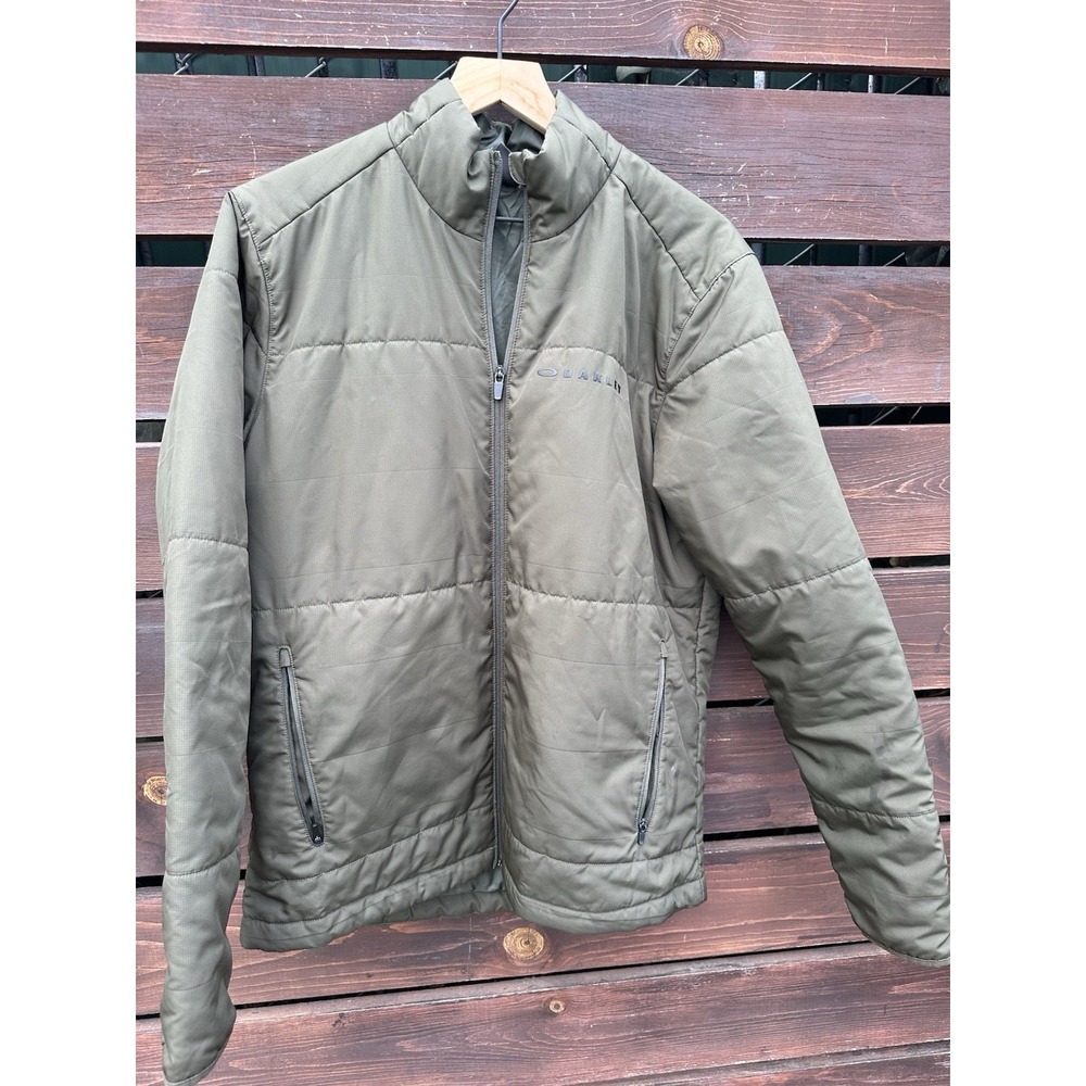 Men's Oakley Green Lightweight Puffer Jacket Size M